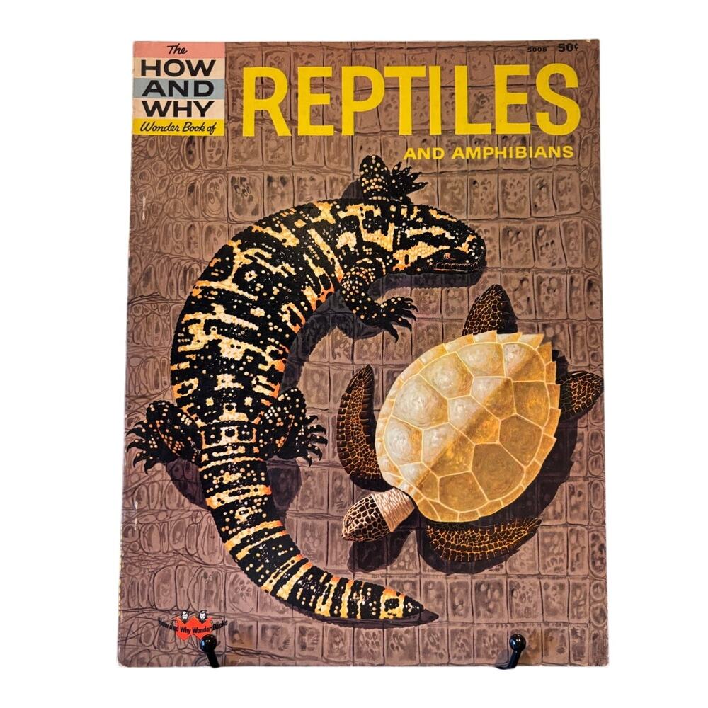 VTG 1st Ed. 1960 How and Why Wonder Book of Reptiles & Amphibians, 5008, PB